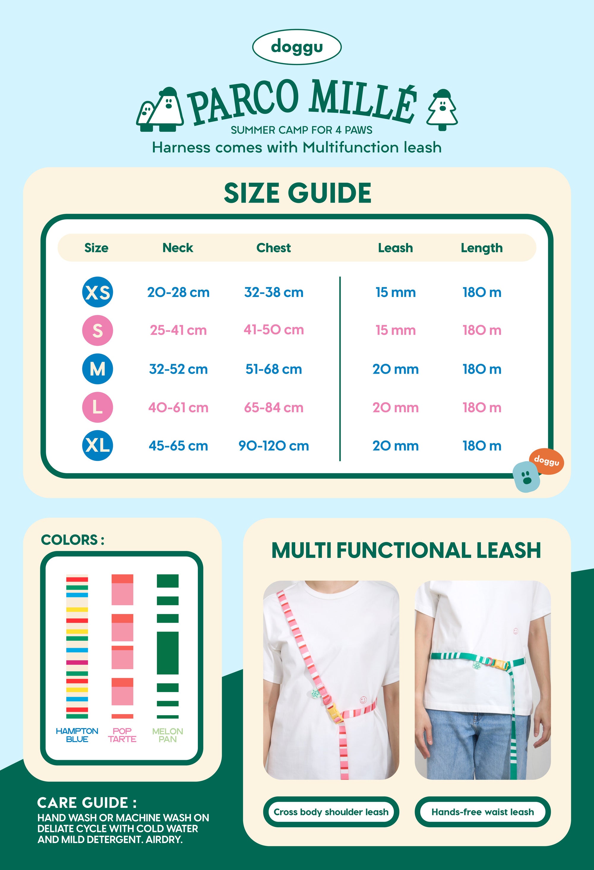 Parco Millé Summer Camp harness set