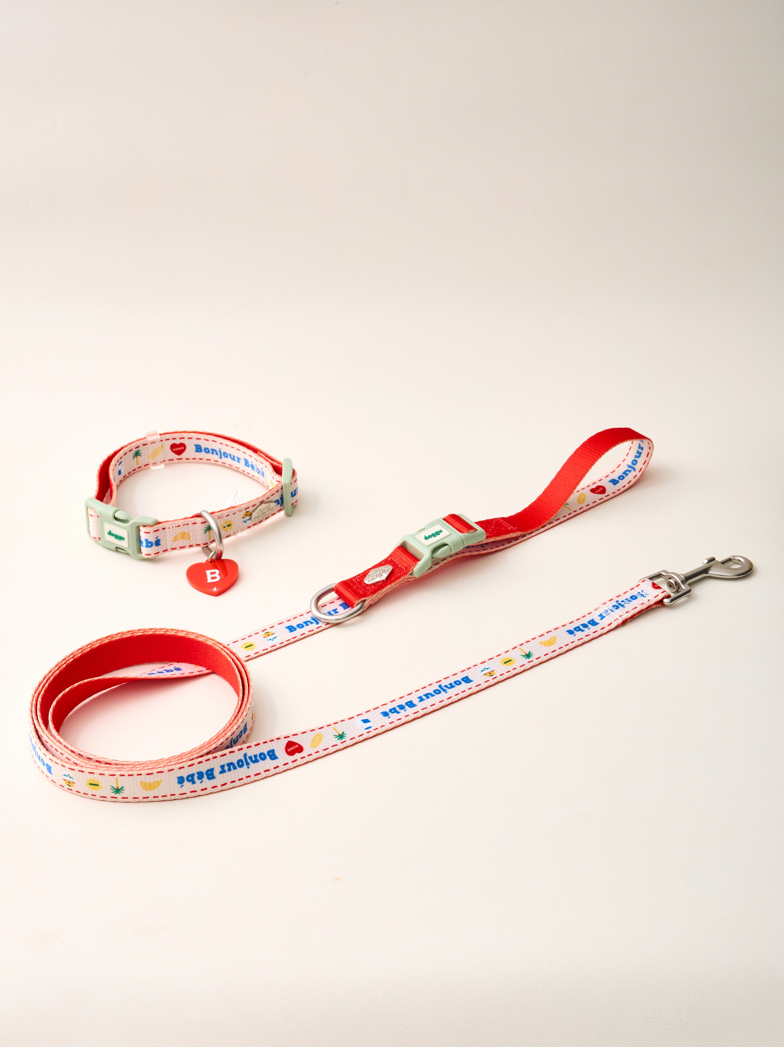 Bonjour Bebe Collar & Leash ❤️