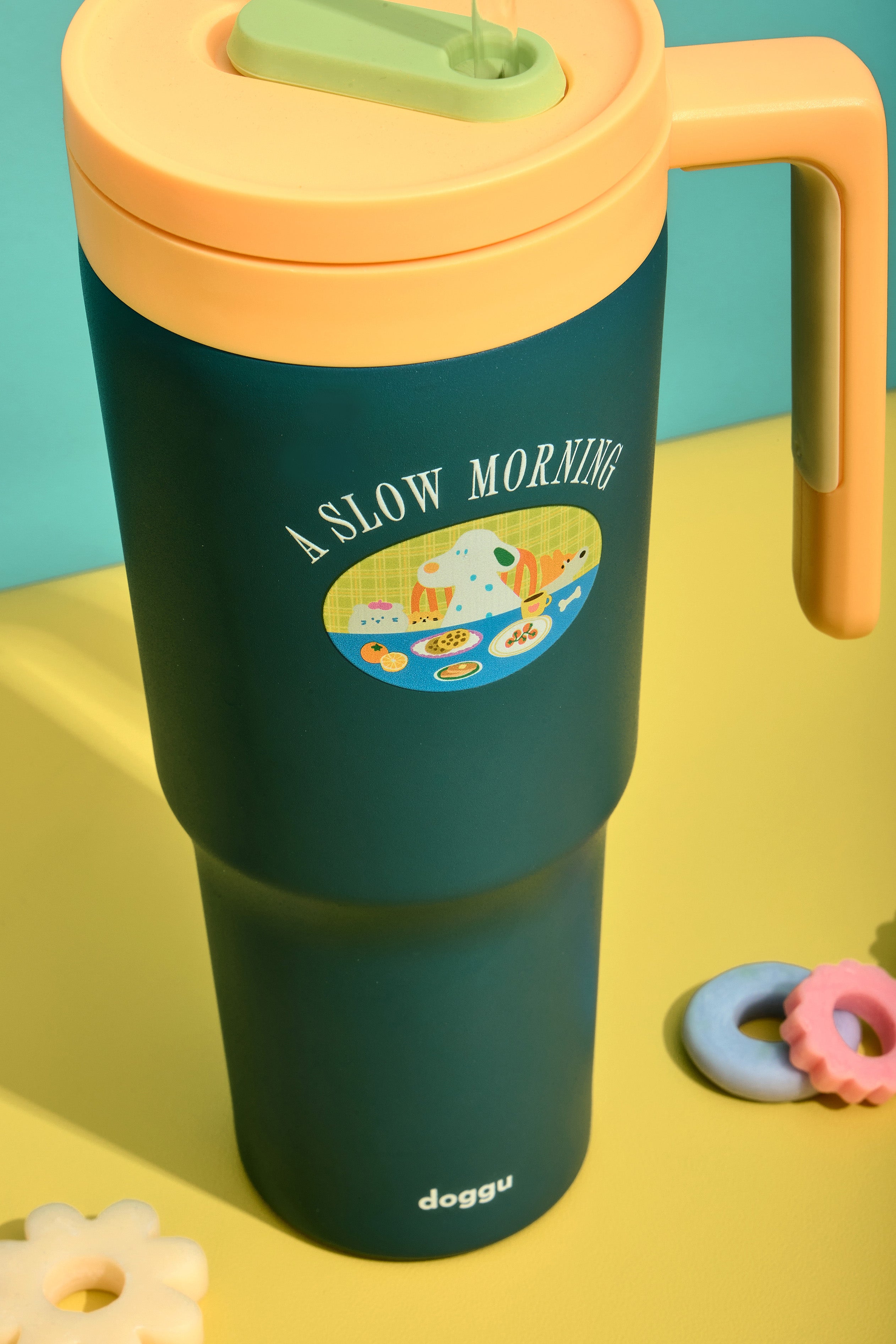 Doggu In the Morning tumbler