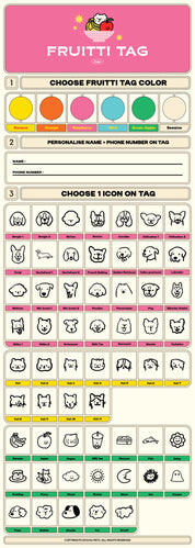 Personalise Fruitti Tag