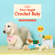 Four legged crochet baby Surprise bag