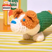 Four legged crochet baby Surprise bag