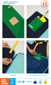 Car Seat Cover : Let's go travel the world