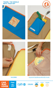 Car Seat Cover : Let's go travel the world