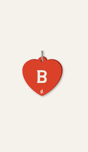 Heart Amis Initial Charm