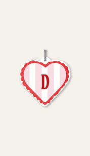 Pink Heart Signage Initial : Mon Cheri