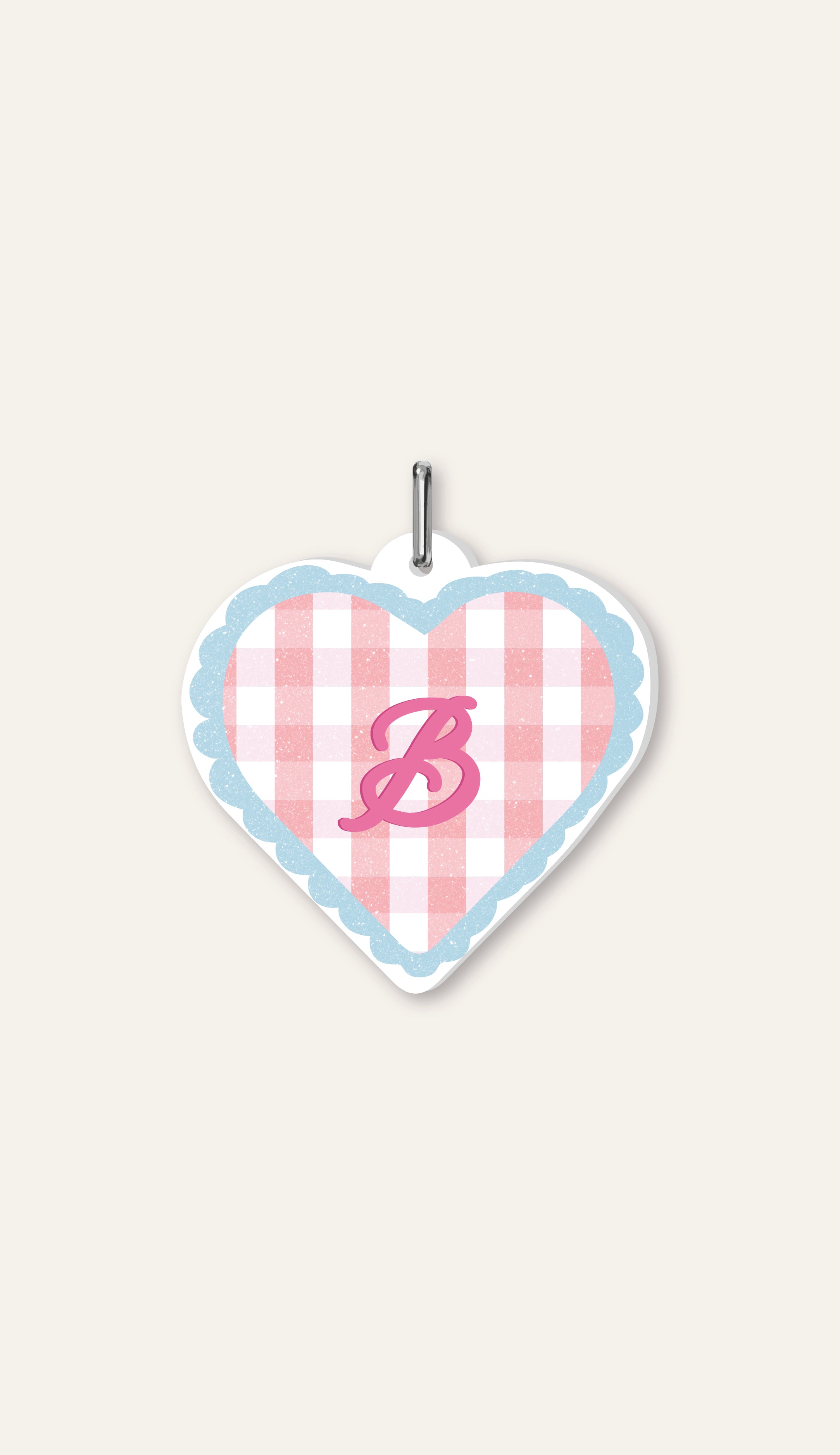 Baby Pink Heart Signage Initial : My Girl