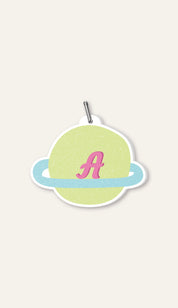 Mint Saturn Initial Charm