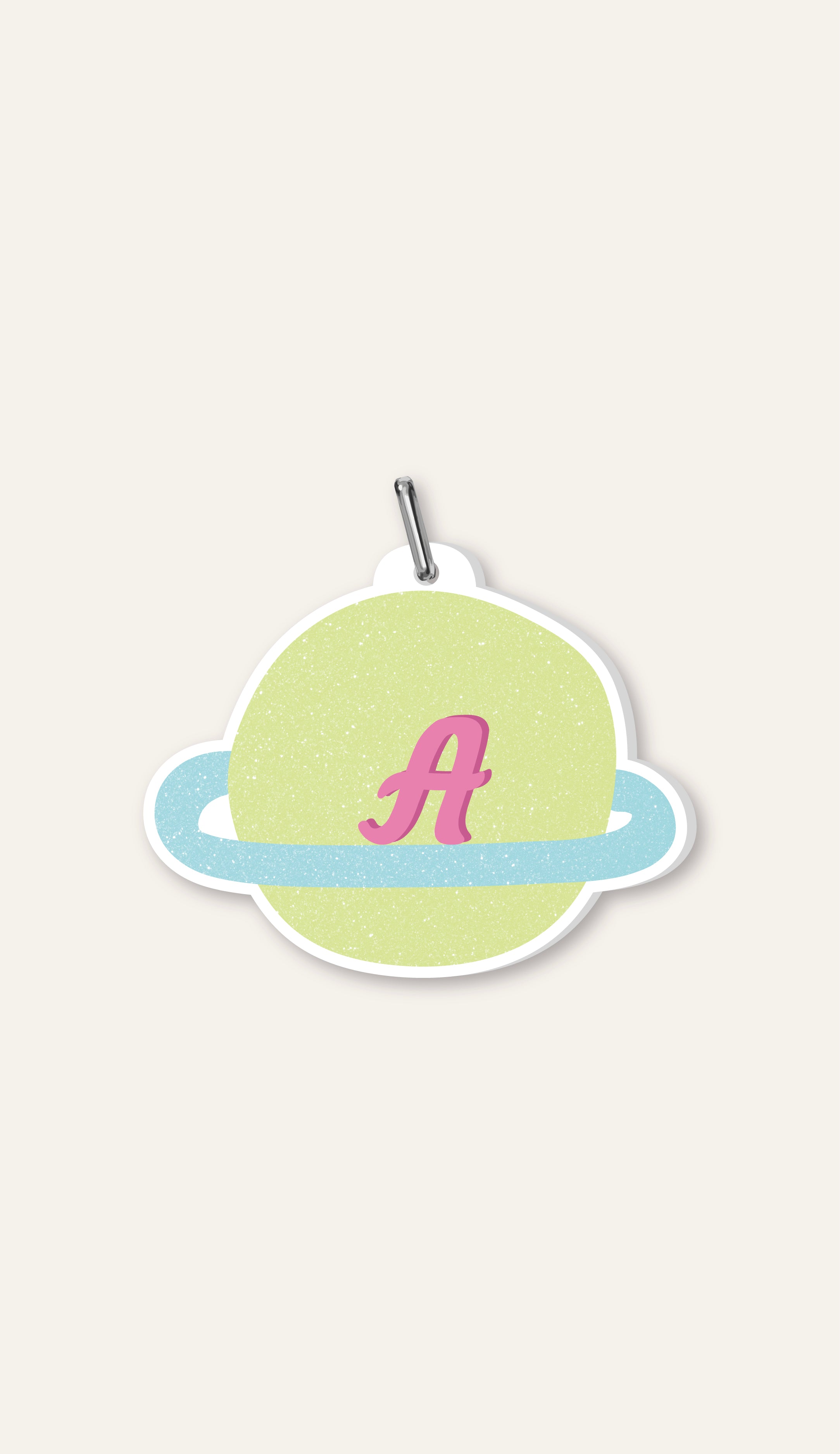Mint Saturn Initial Charm
