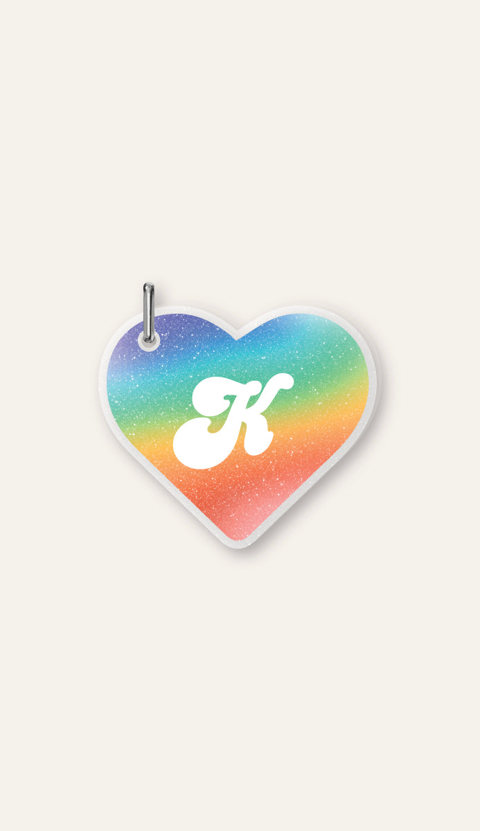 Rainbow Heart Initial