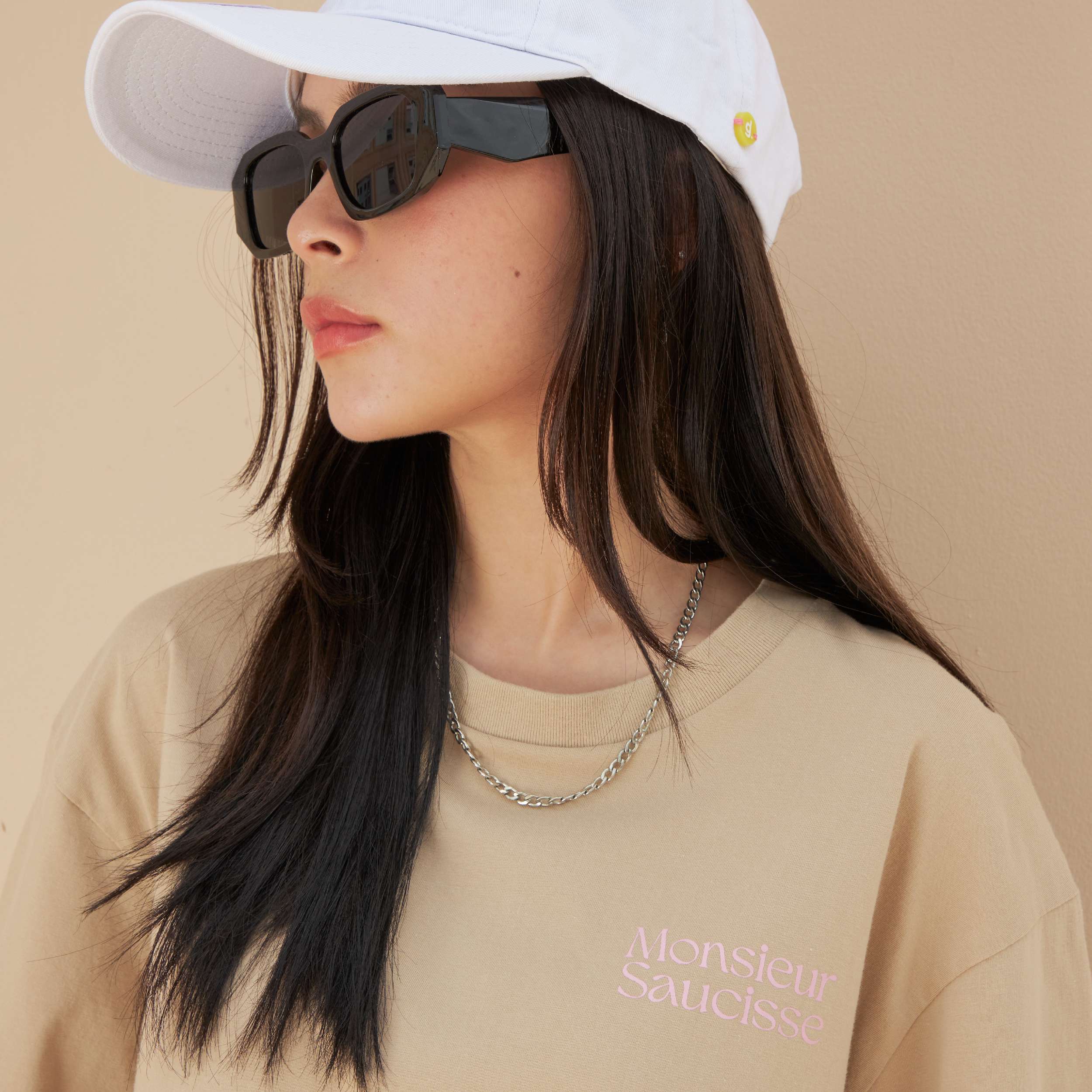 Every Season Cap : Friends with the Dino (White)
