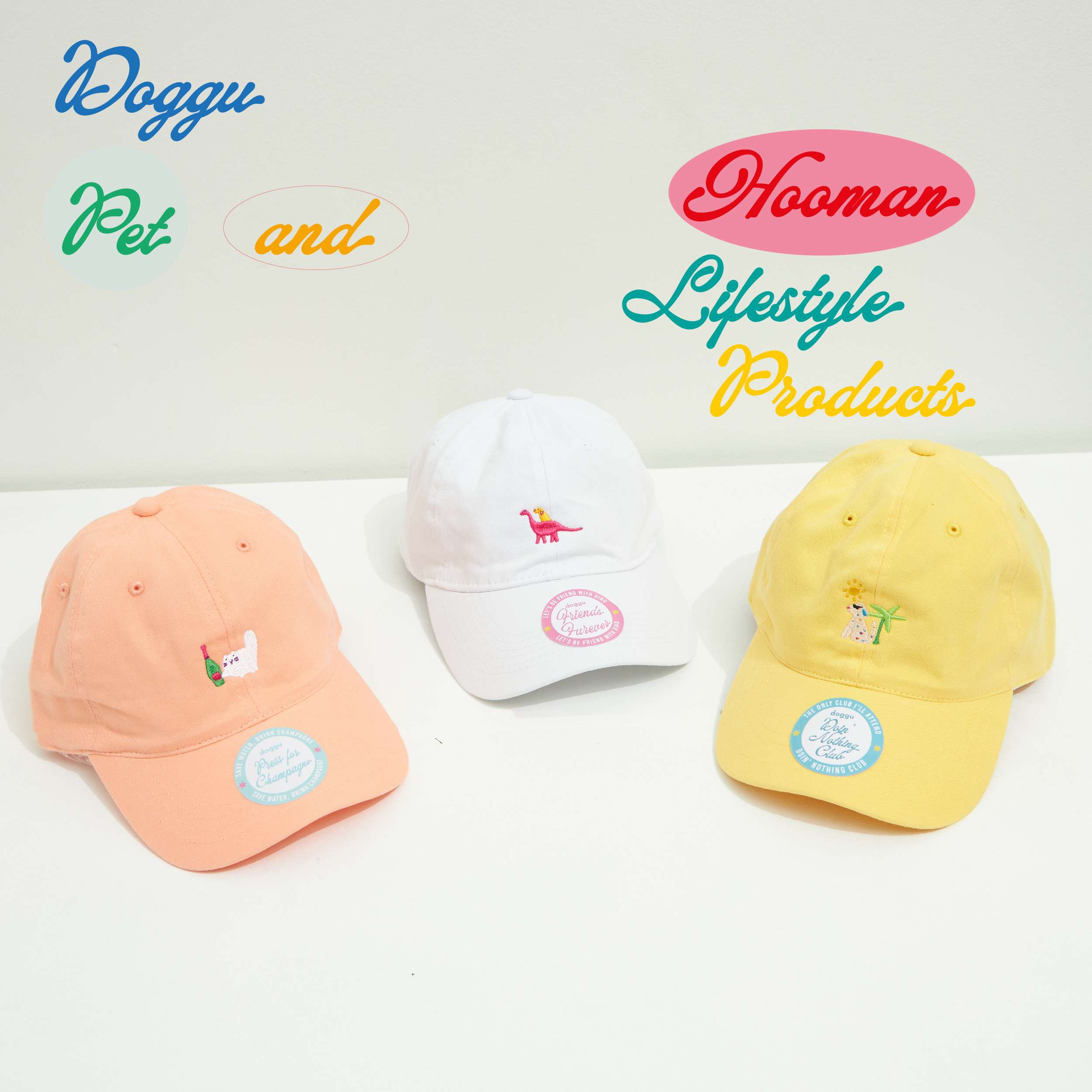Every Season Cap : Friends with the Dino (White)