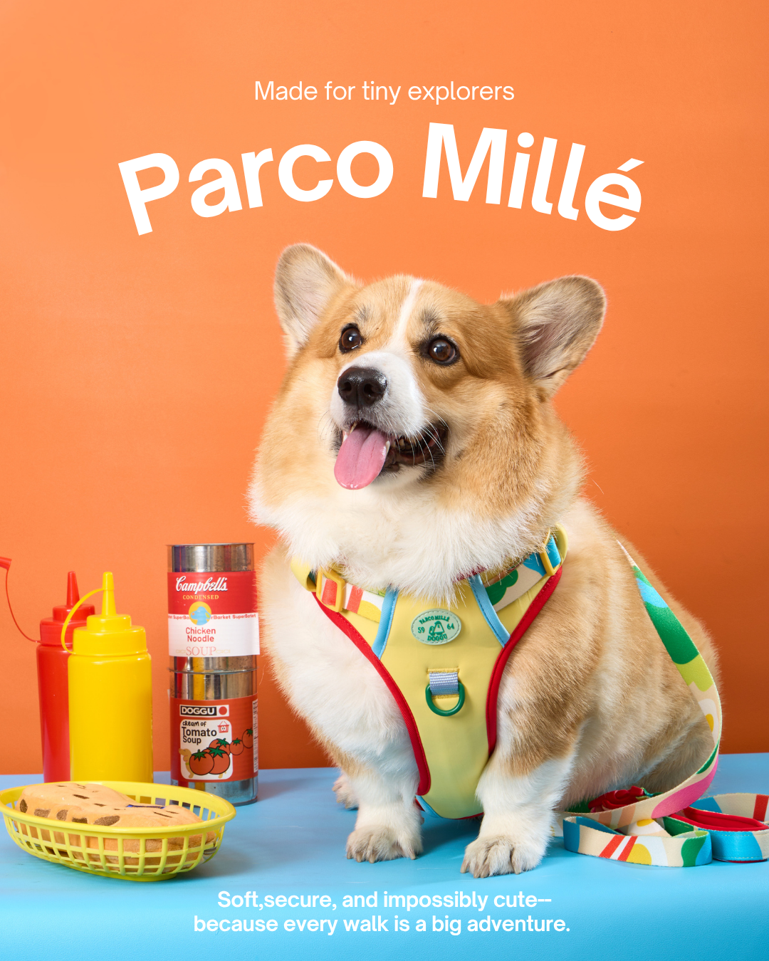 Doggu Parco Mille Harness Set with double lock buckle (Pre-Order)