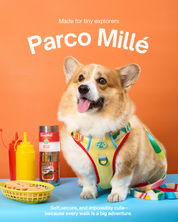 Doggu Parco Mille Harness Set with double lock buckle (Pre-Order)