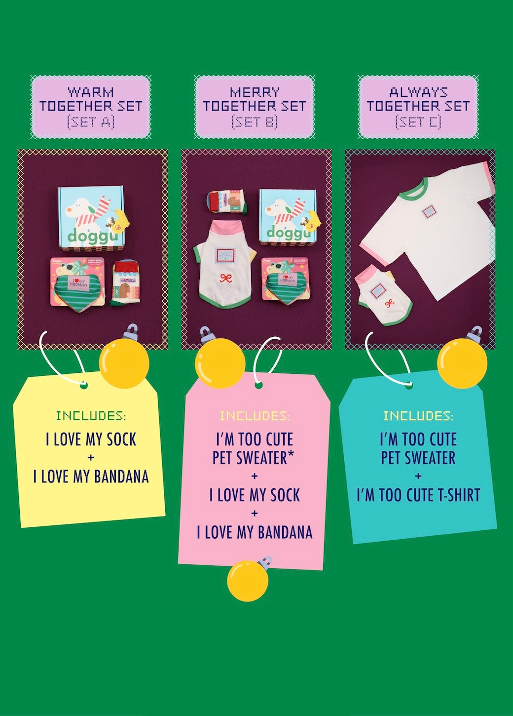 Doggu Gift Set (Set A) : Warm Together Set