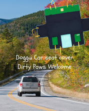 Car Seat Cover : Dirty Paws Welcome