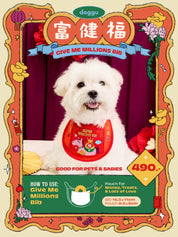 Doggu Chinese New Year pet bib for horse year