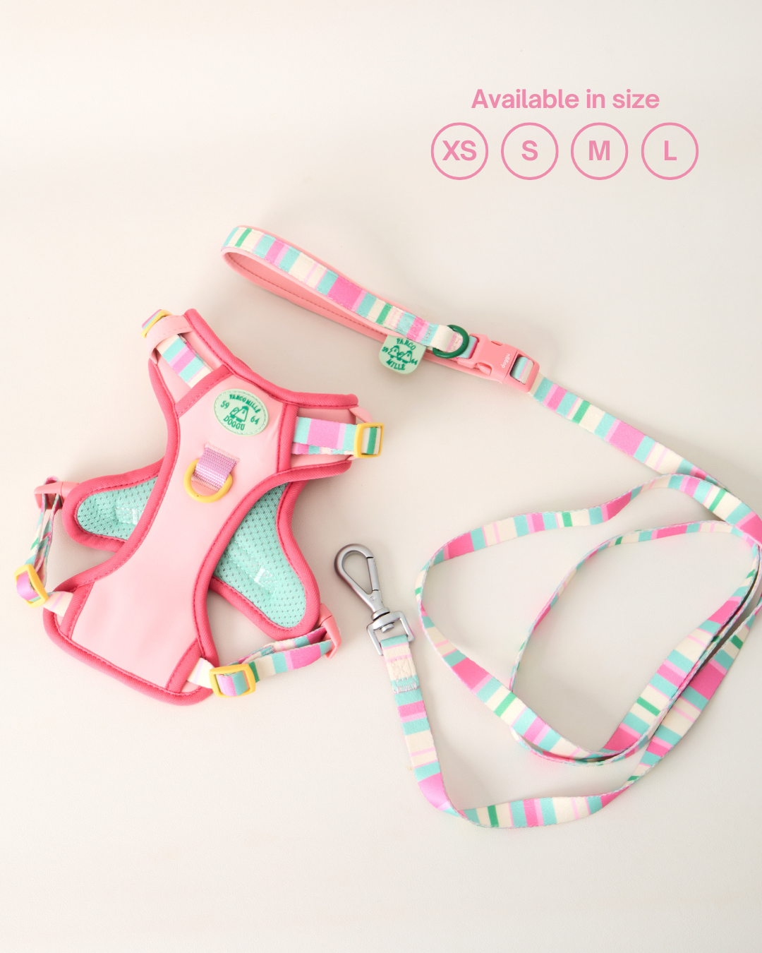 Doggu Parco Mille Harness Set with double lock buckle (Pre-Order)