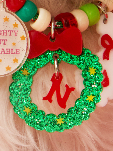 Wreath Alphabet Initial Charm