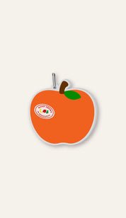 Apple Printed Charm